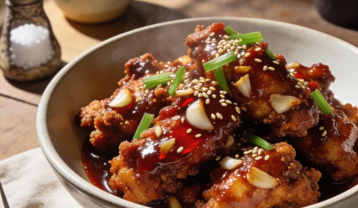 Crispy Hot Garlic Fried Chicken