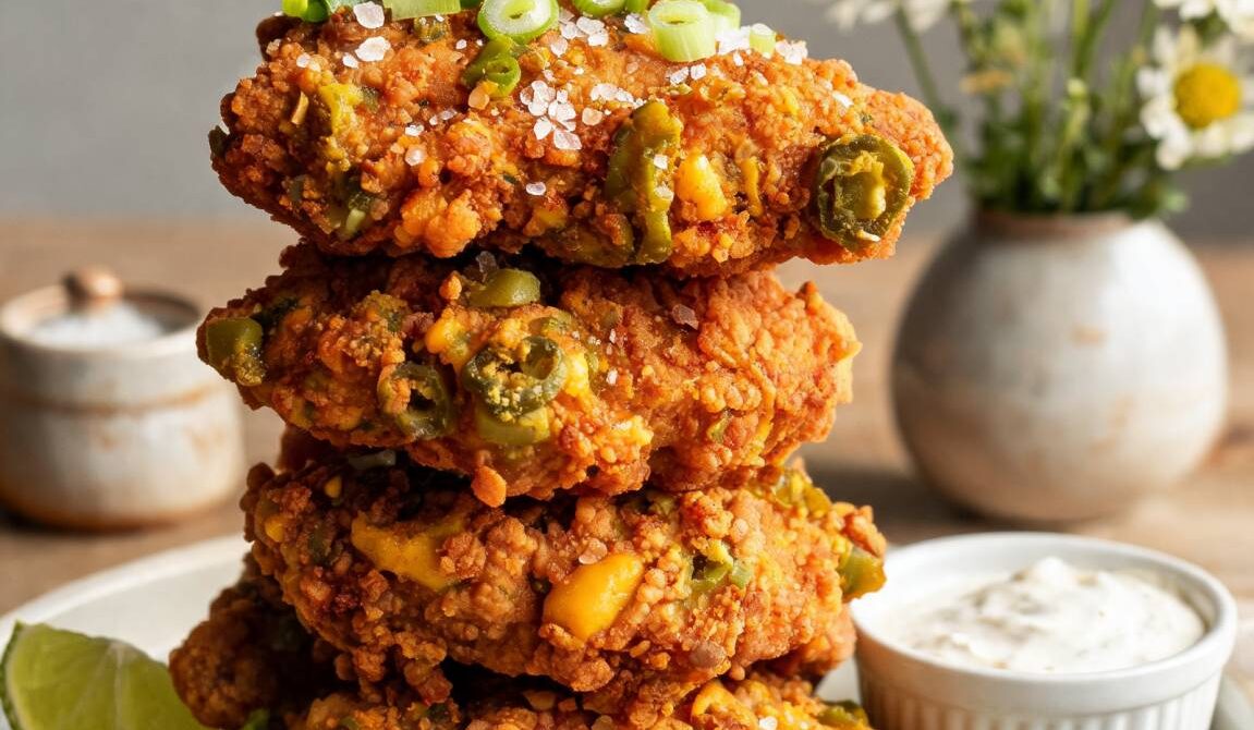 Crispy Jalapeño Cheddar Fried Chicken