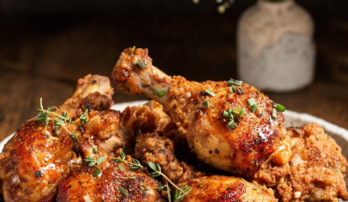 Crispy Spiced Maple Fried Chicken