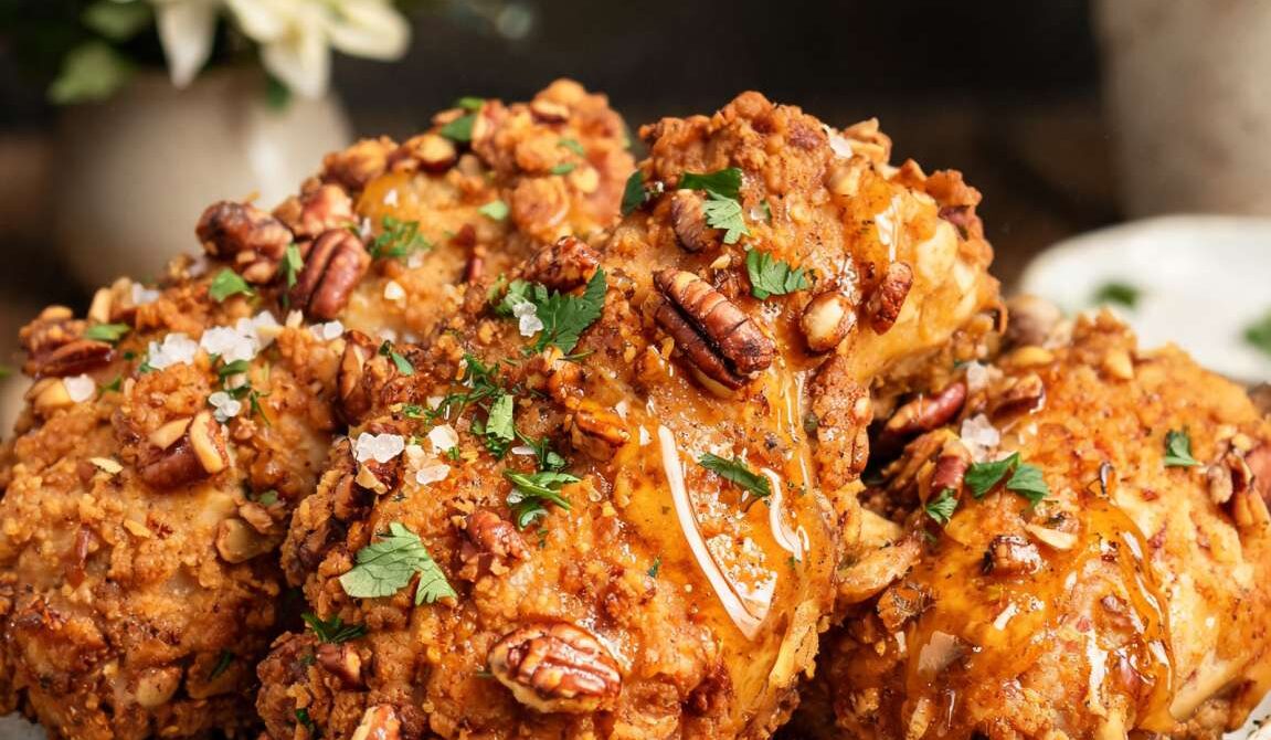 Crunchy Southern Pecan-Crusted Fried Chicken
