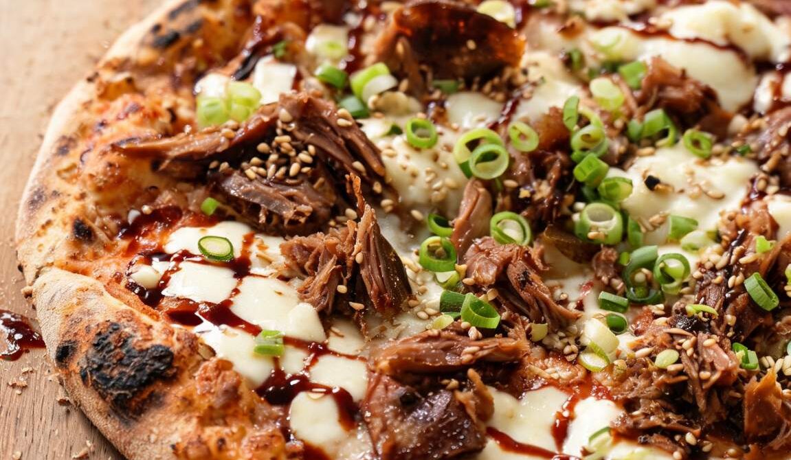 Duck Confit and Hoisin Pizza
