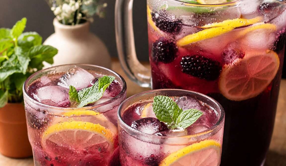Fresh Marionberry Lemonade With Sweet-Tart Flavor