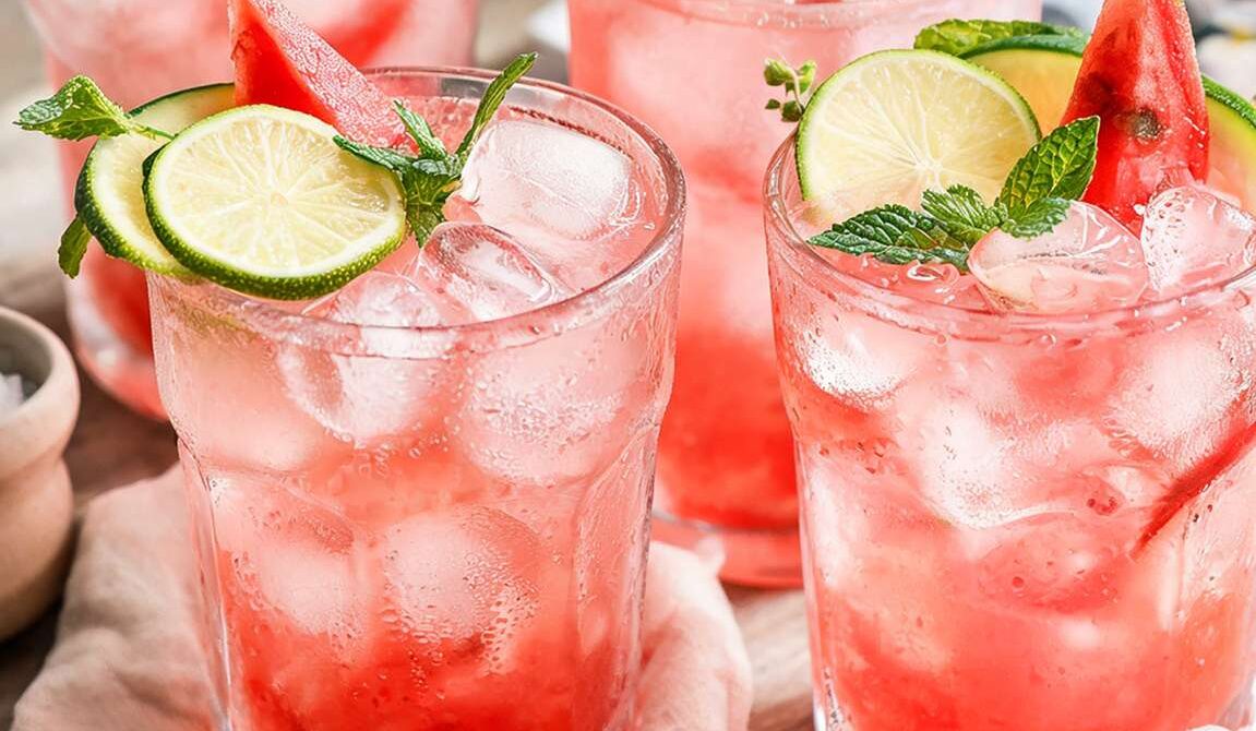 Fresh Watermelon Lemon Lime Cooler
