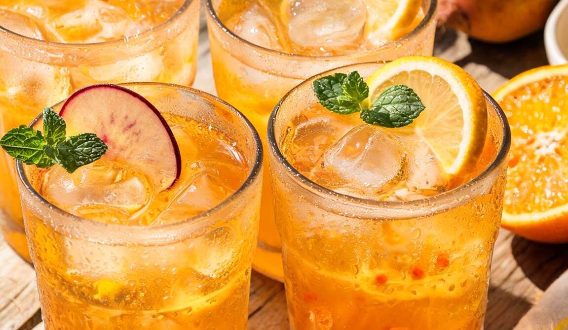 Golden Beet Citrus Cooler With Orange and Lemon