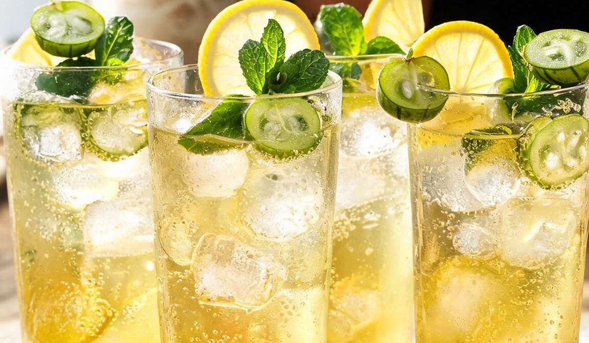 Gooseberry Honey Fizz