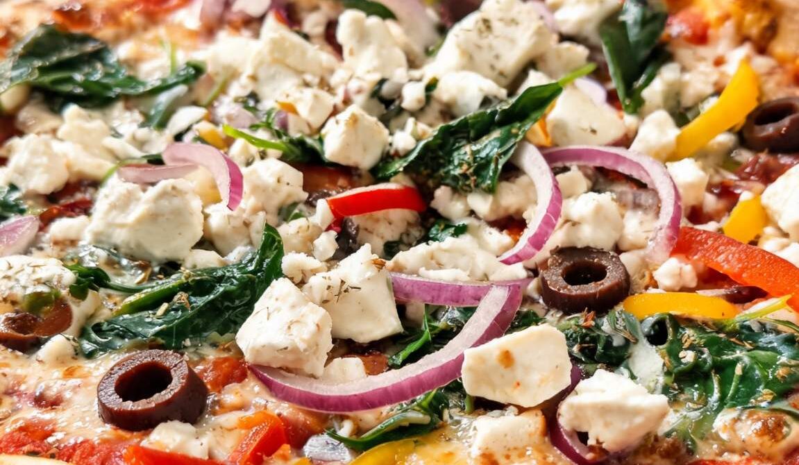 Greek-Style Pizza with Feta and Olives