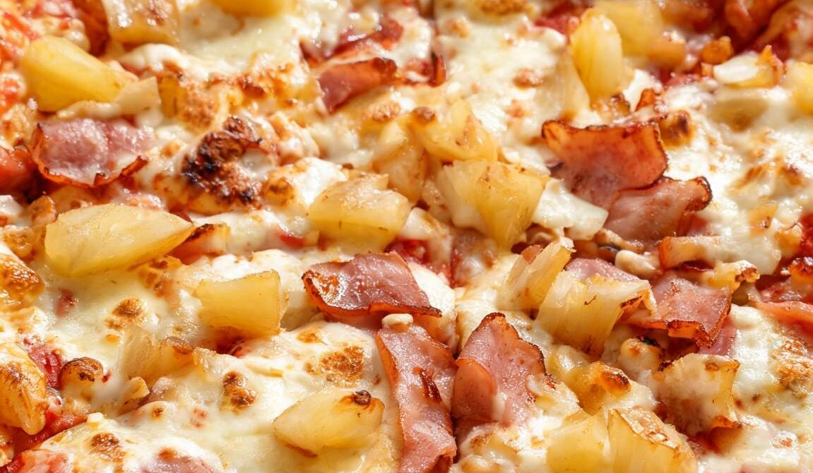 Hawaiian Pizza With Pineapple and Ham