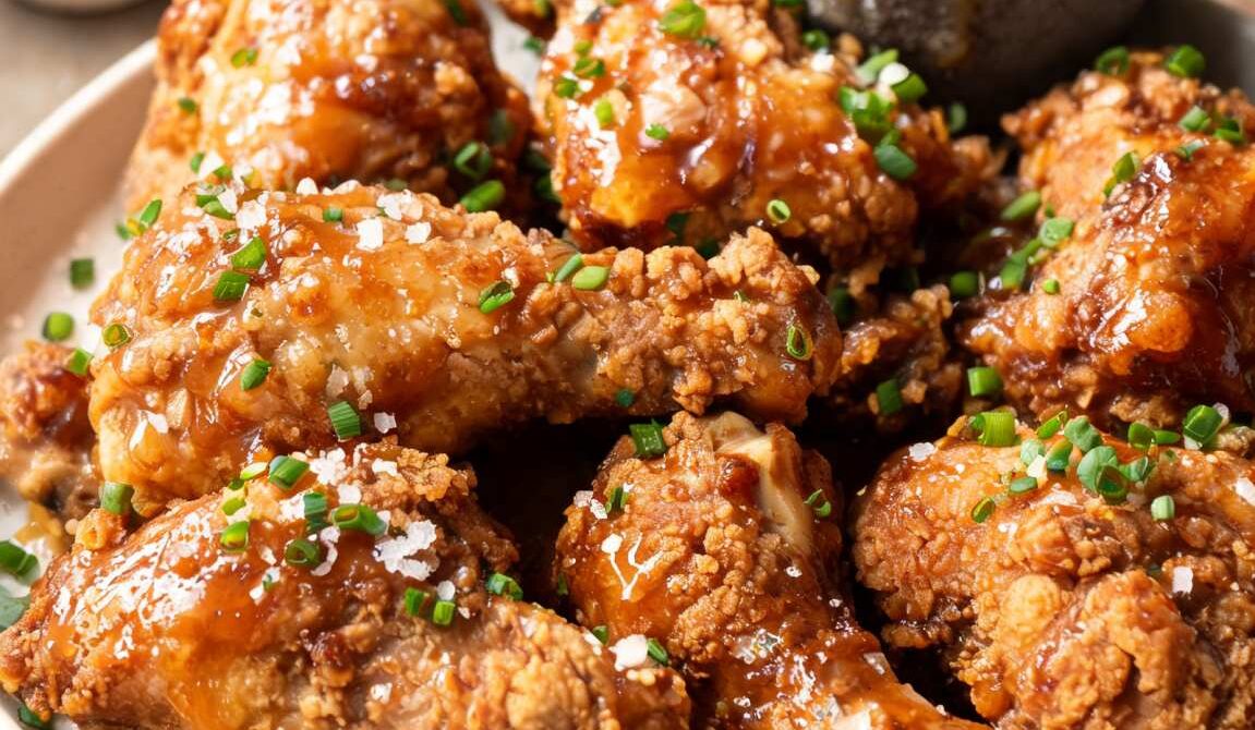 Honey Dijon Glazed Fried Chicken
