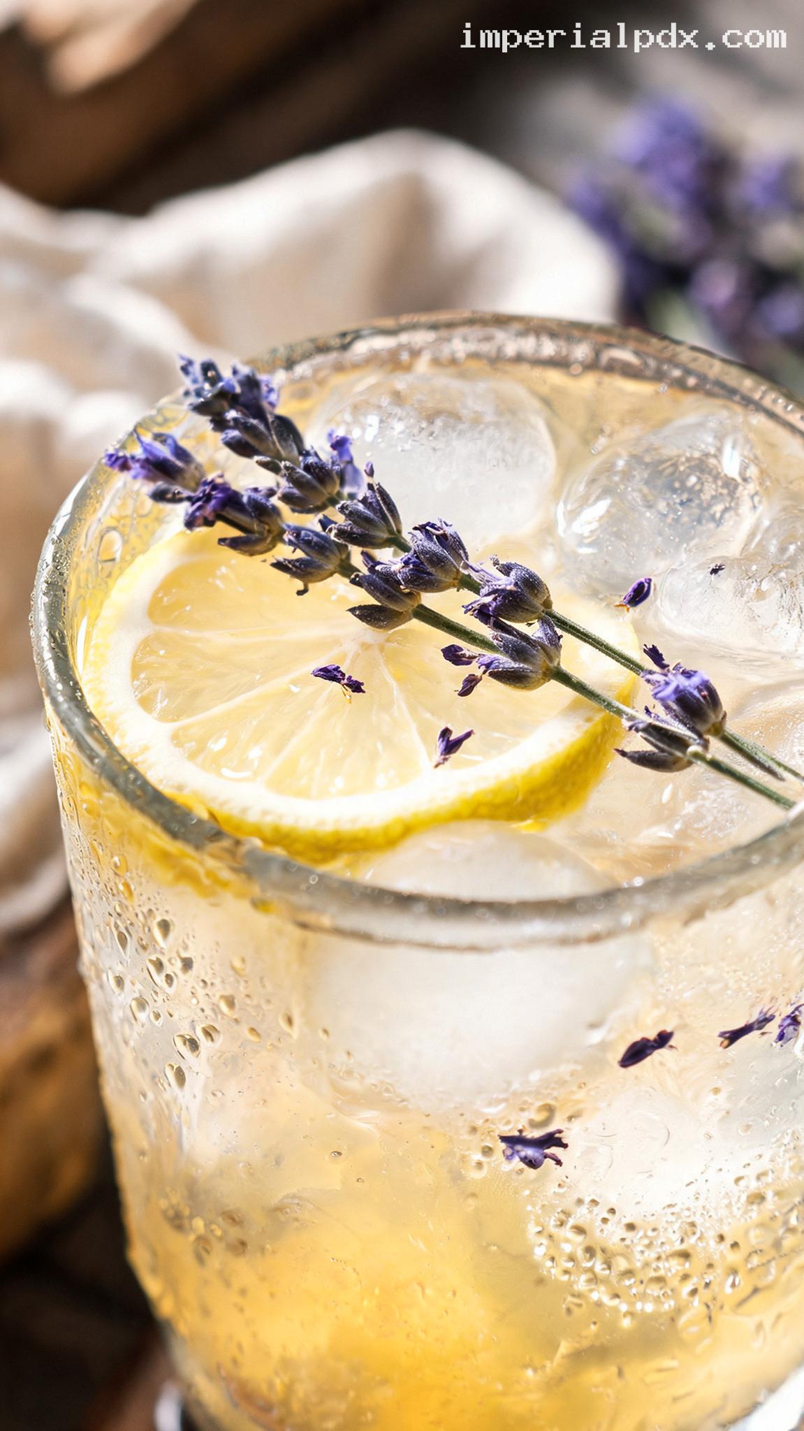 Honey Lavender Lemonade – Closeup