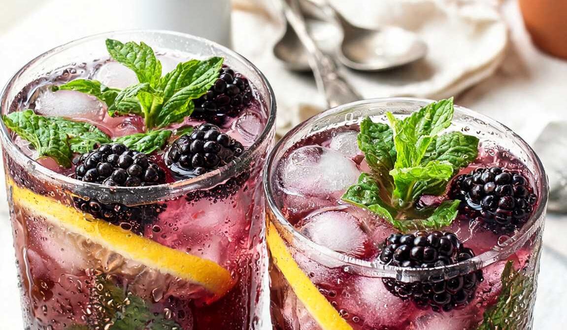 Iced Blackberry Mint Green Tea