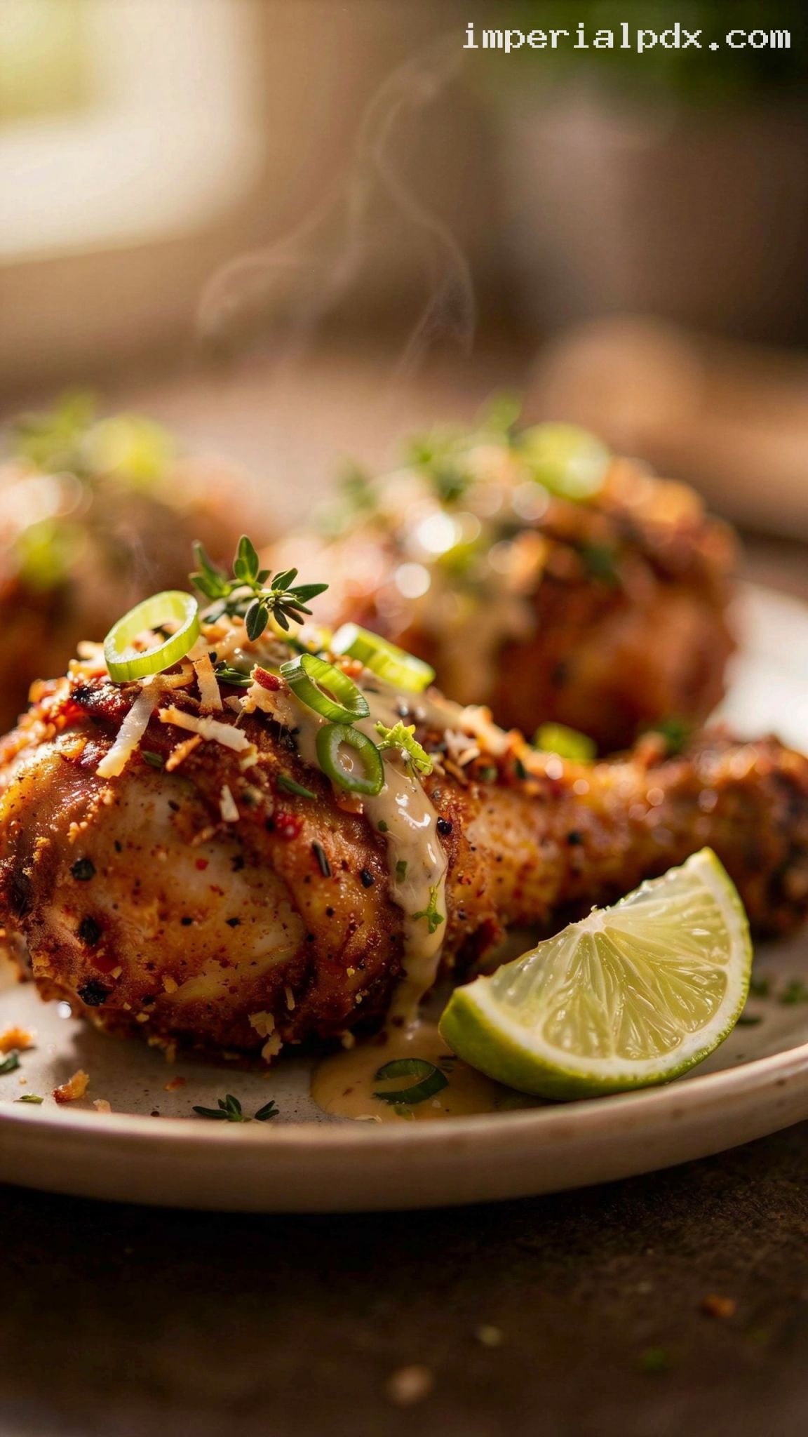 Jamaican Coconut Fried Chicken – Closeup