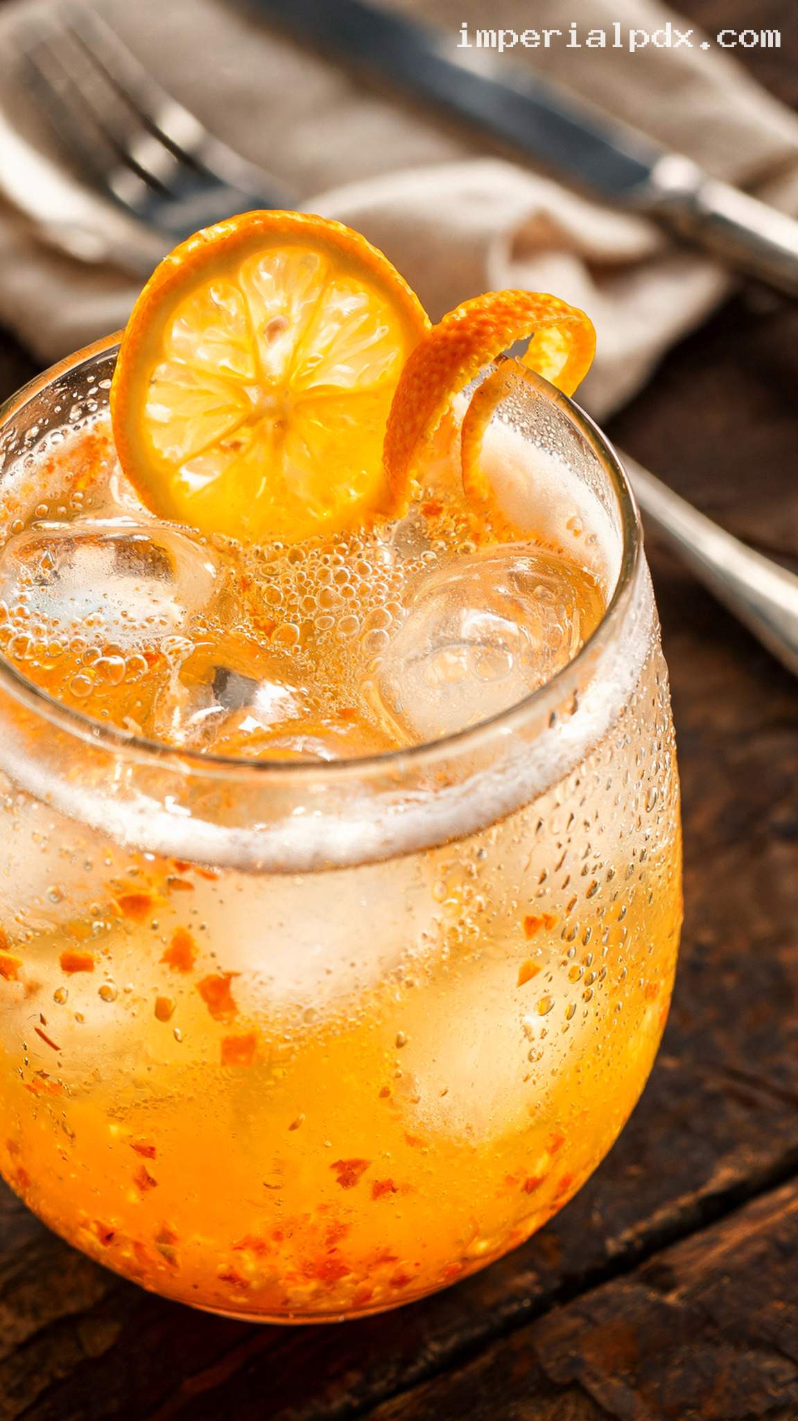 Kumquat Citrus Cooler With Orange and Lemon – Closeup