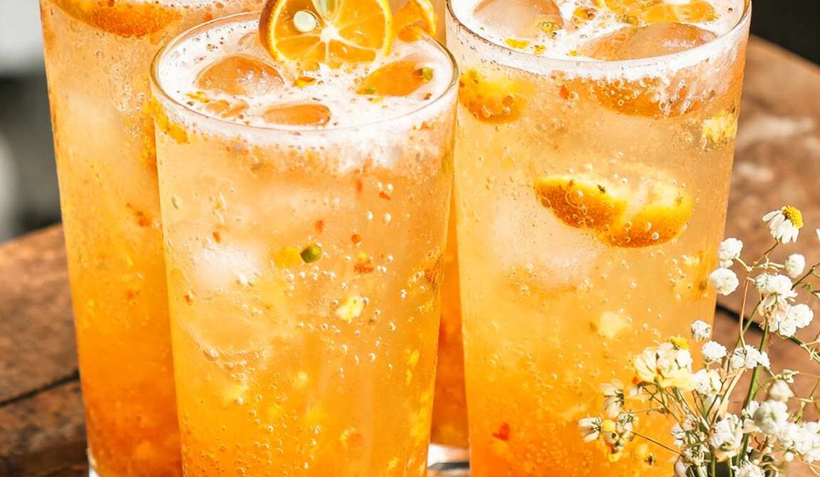Kumquat Citrus Cooler With Orange and Lemon