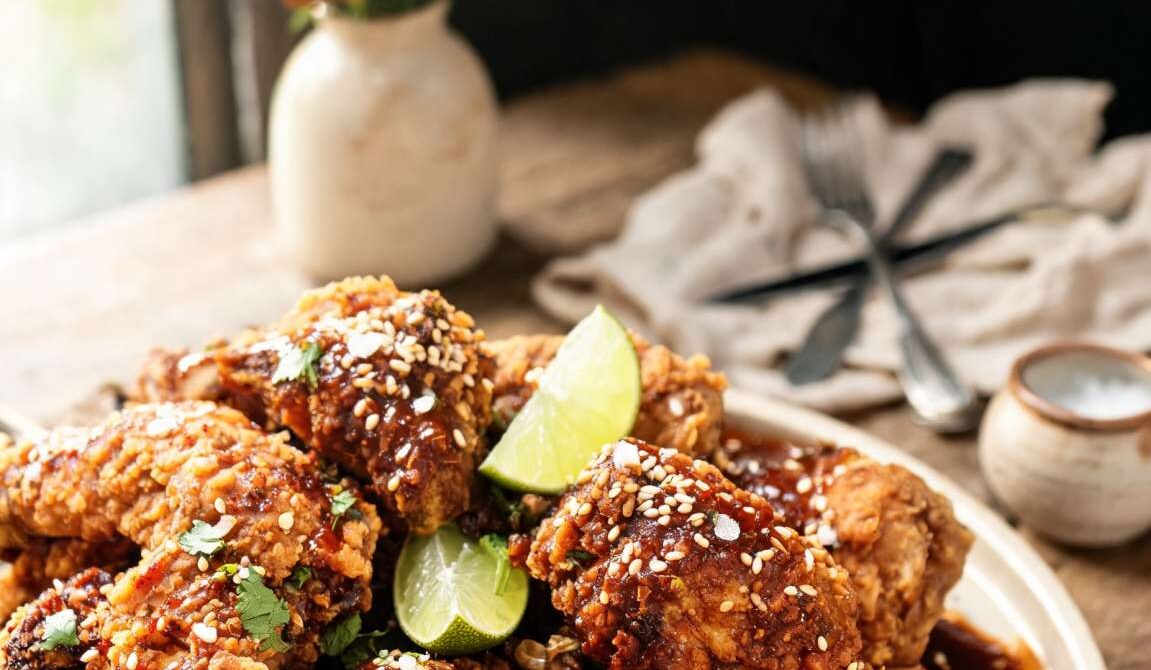 Mole-Inspired Fried Chicken With Chile Cocoa Sauce
