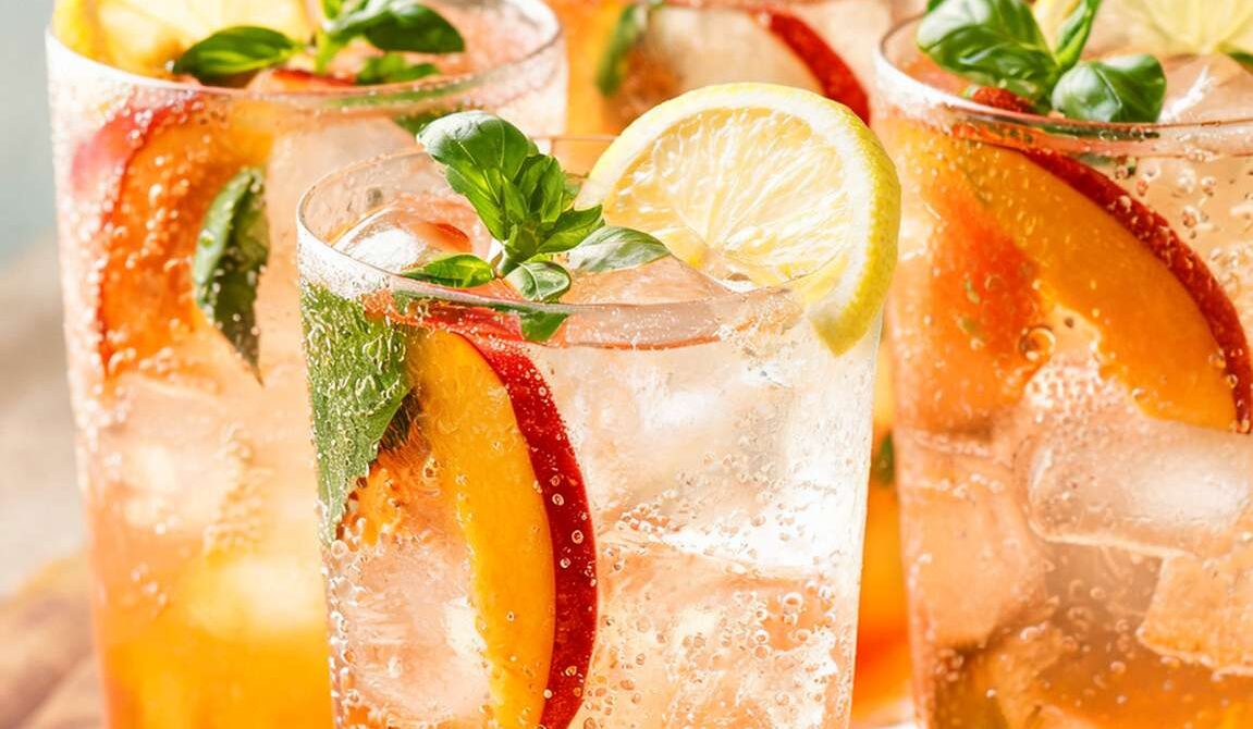 Nectarine Basil Spritz