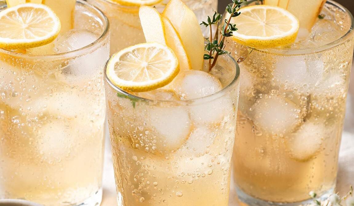Pear Cardamom Cooler With Lemon