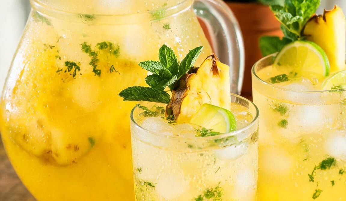 Pineapple Mint Agua Fresca