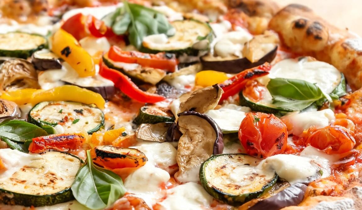 Pizza Ortolana With Grilled Vegetables