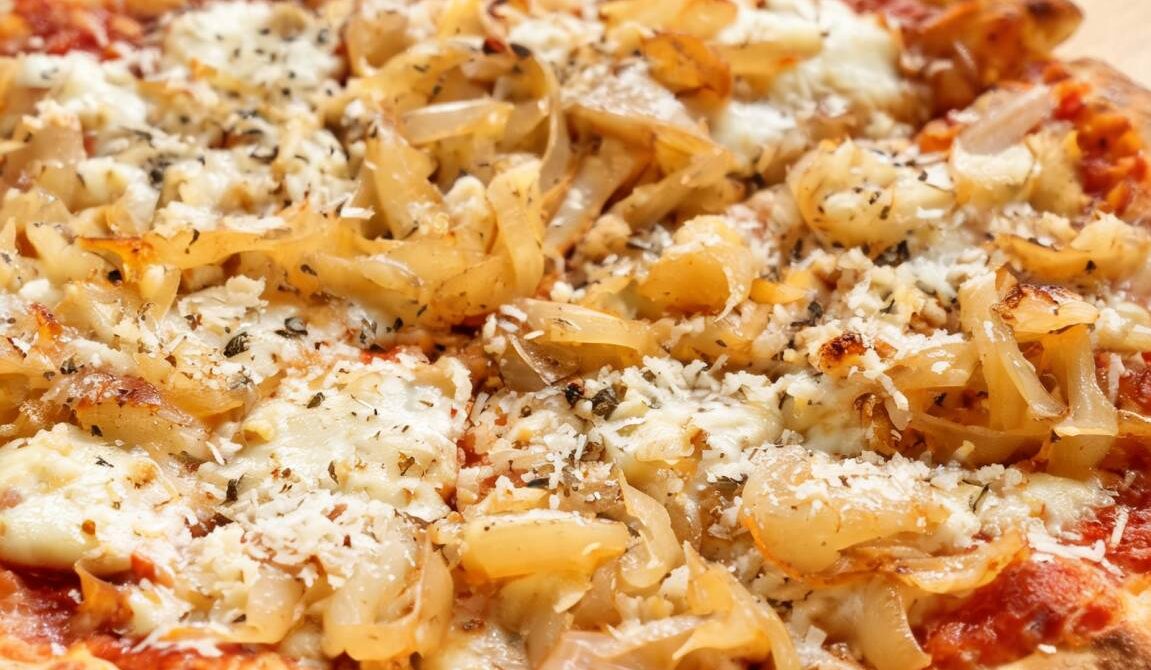 Pizza Pugliese With Sweet Onions and Tomato