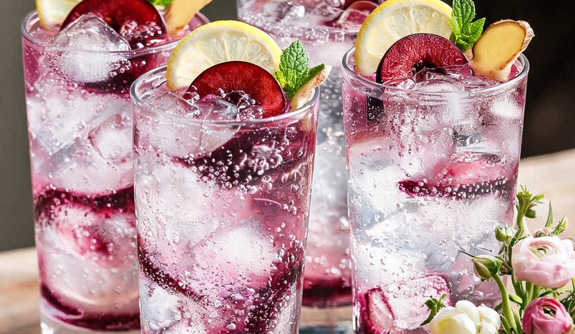 Plum Ginger Sparkler