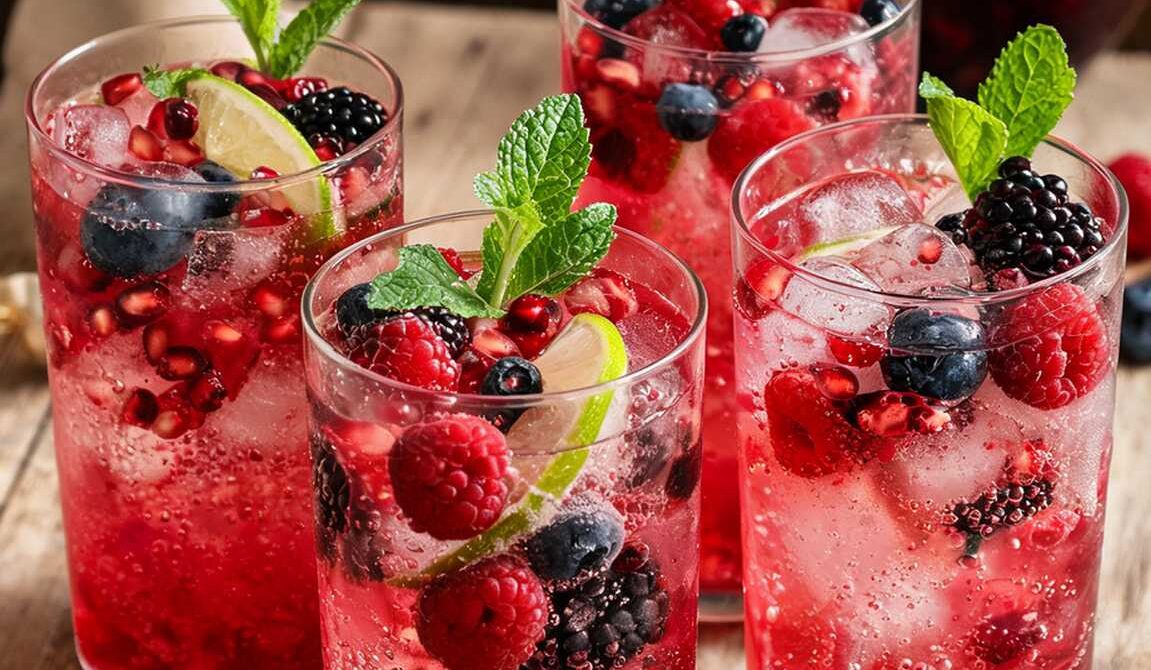 Pomegranate Berry Fizz