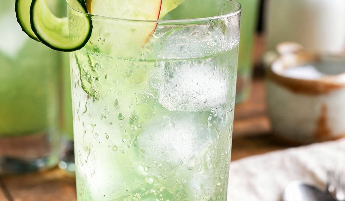 Refreshing Green Apple Cucumber Cooler