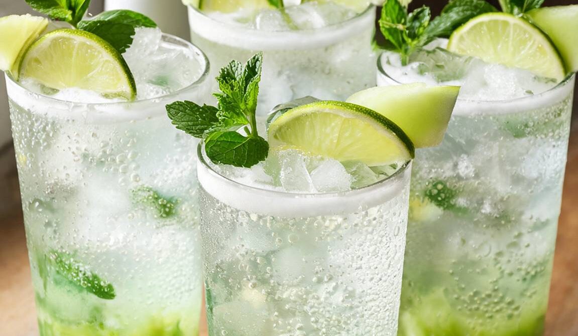 Refreshing Honeydew Mint Lime Splash