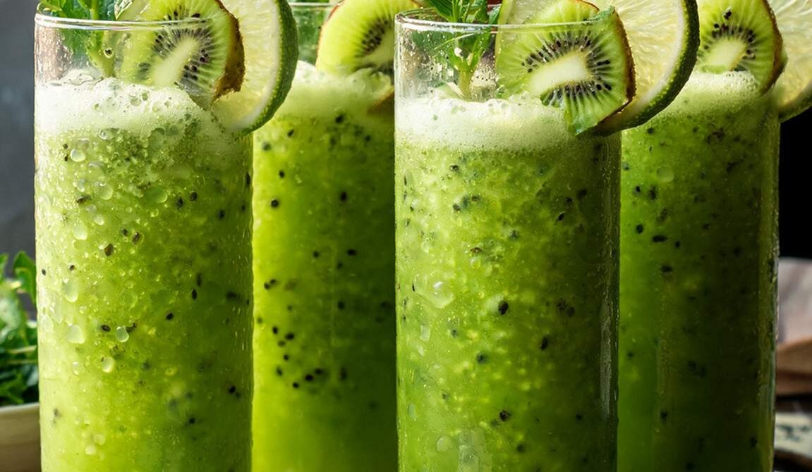 Refreshing Kiwi Mint Lime Cooler