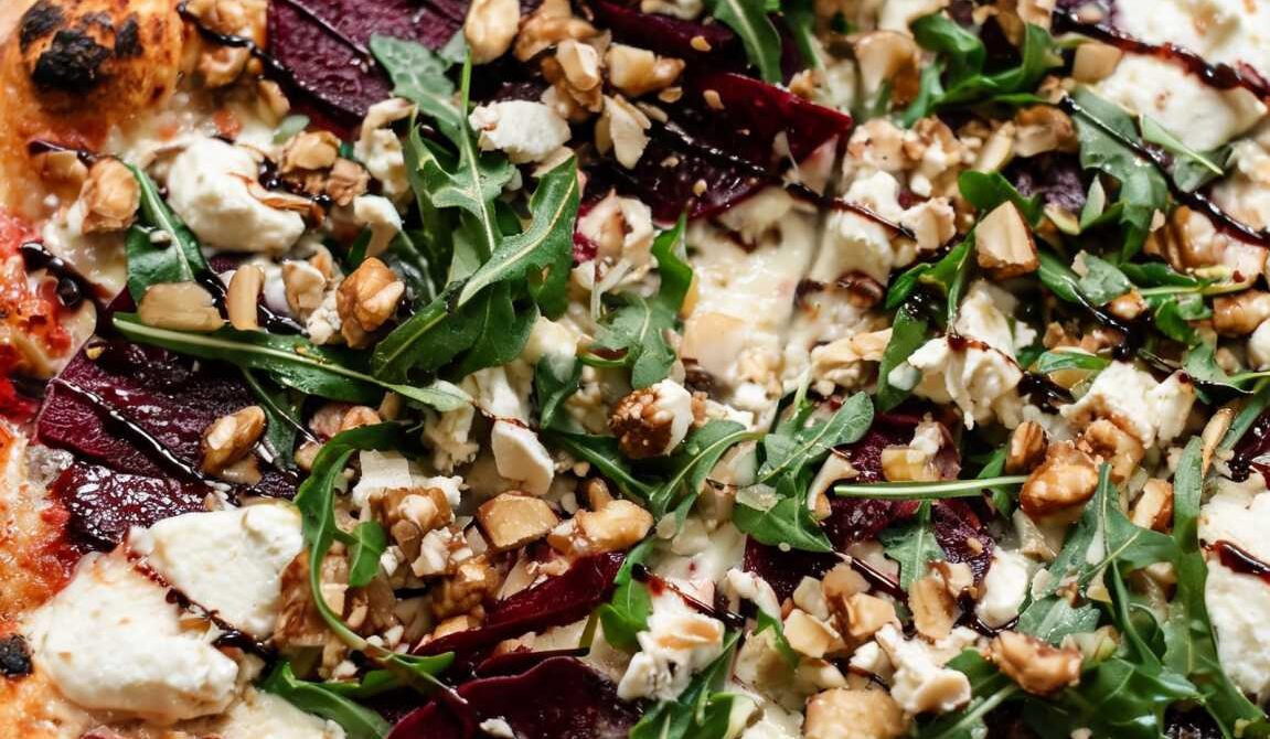 Roasted Beet and Goat Cheese Pizza