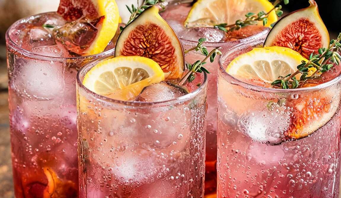Roasted Fig Honey-Lemon Cooler