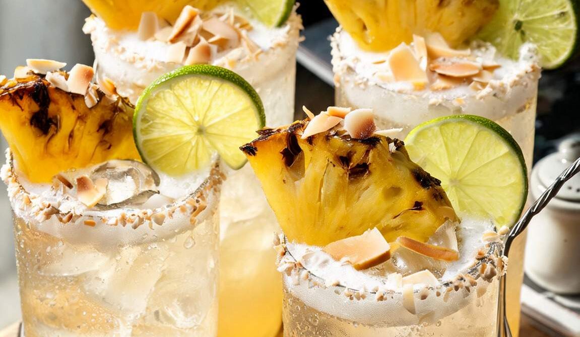 Roasted Pineapple Coconut Lime Splash