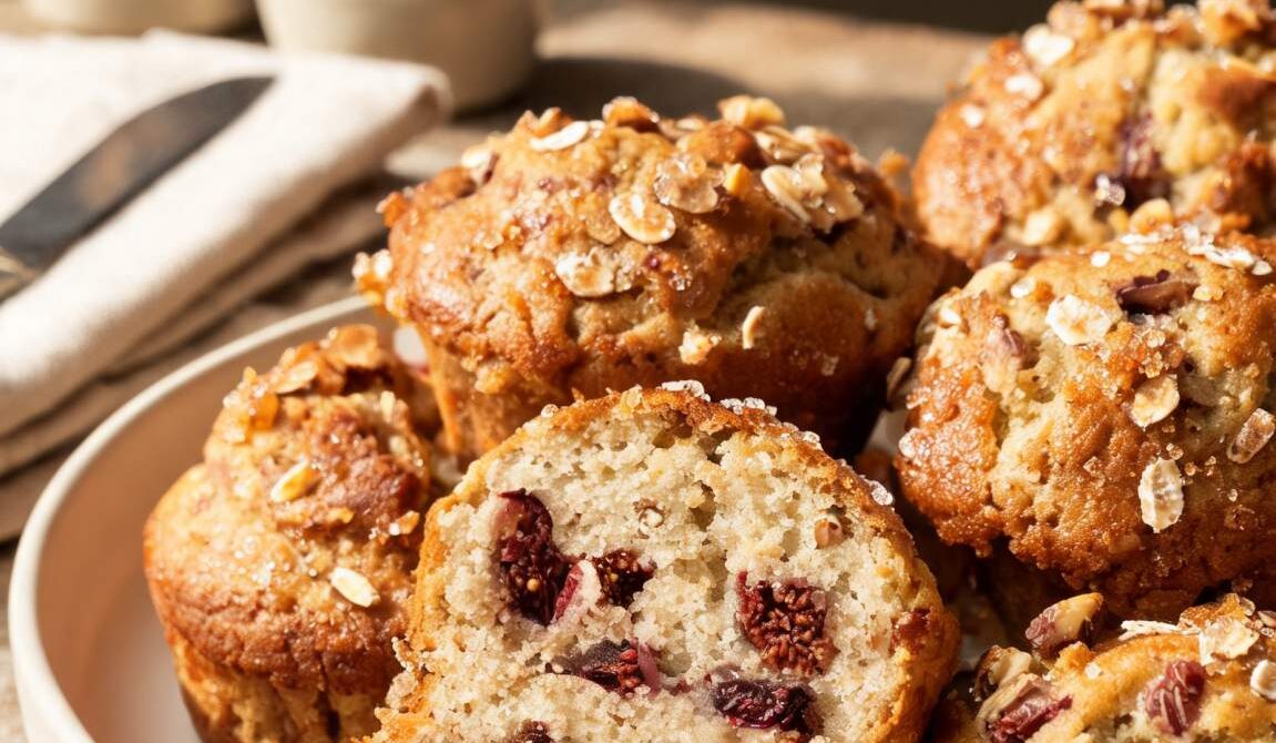 Rustic Fig and Walnut Muffins