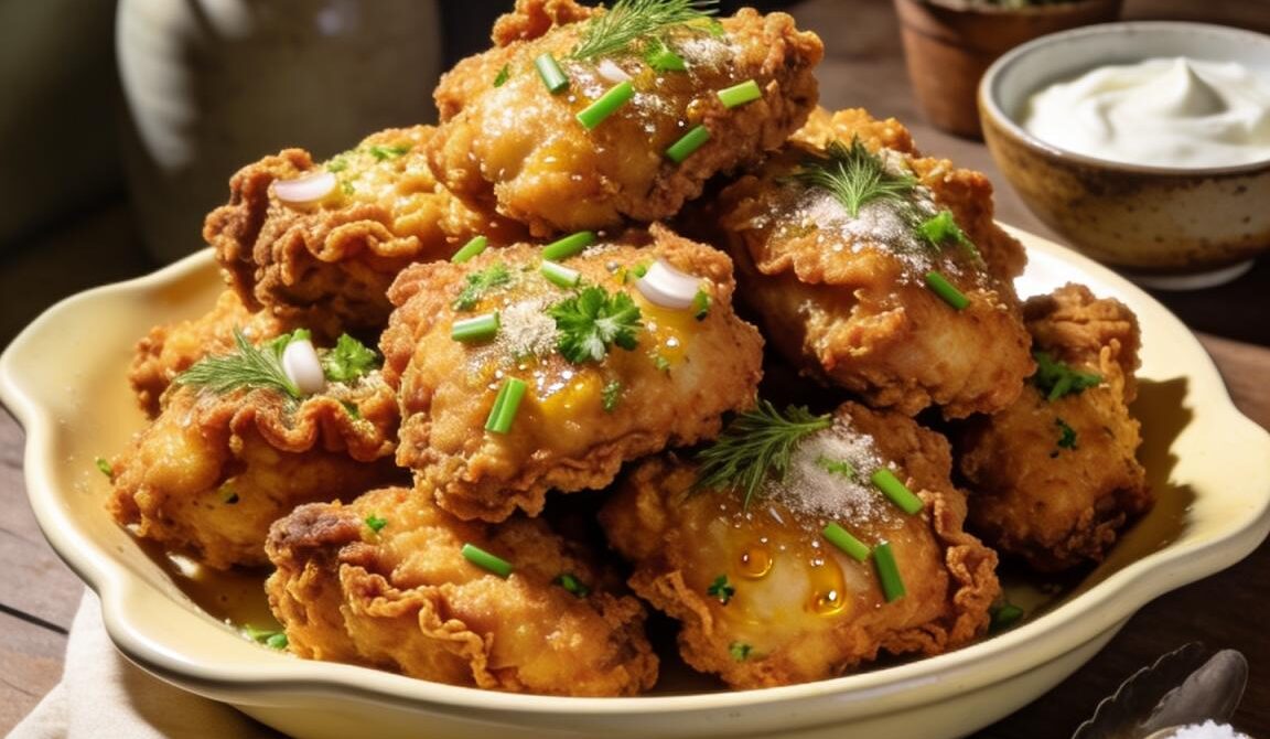 Sour Cream and Onion Fried Chicken