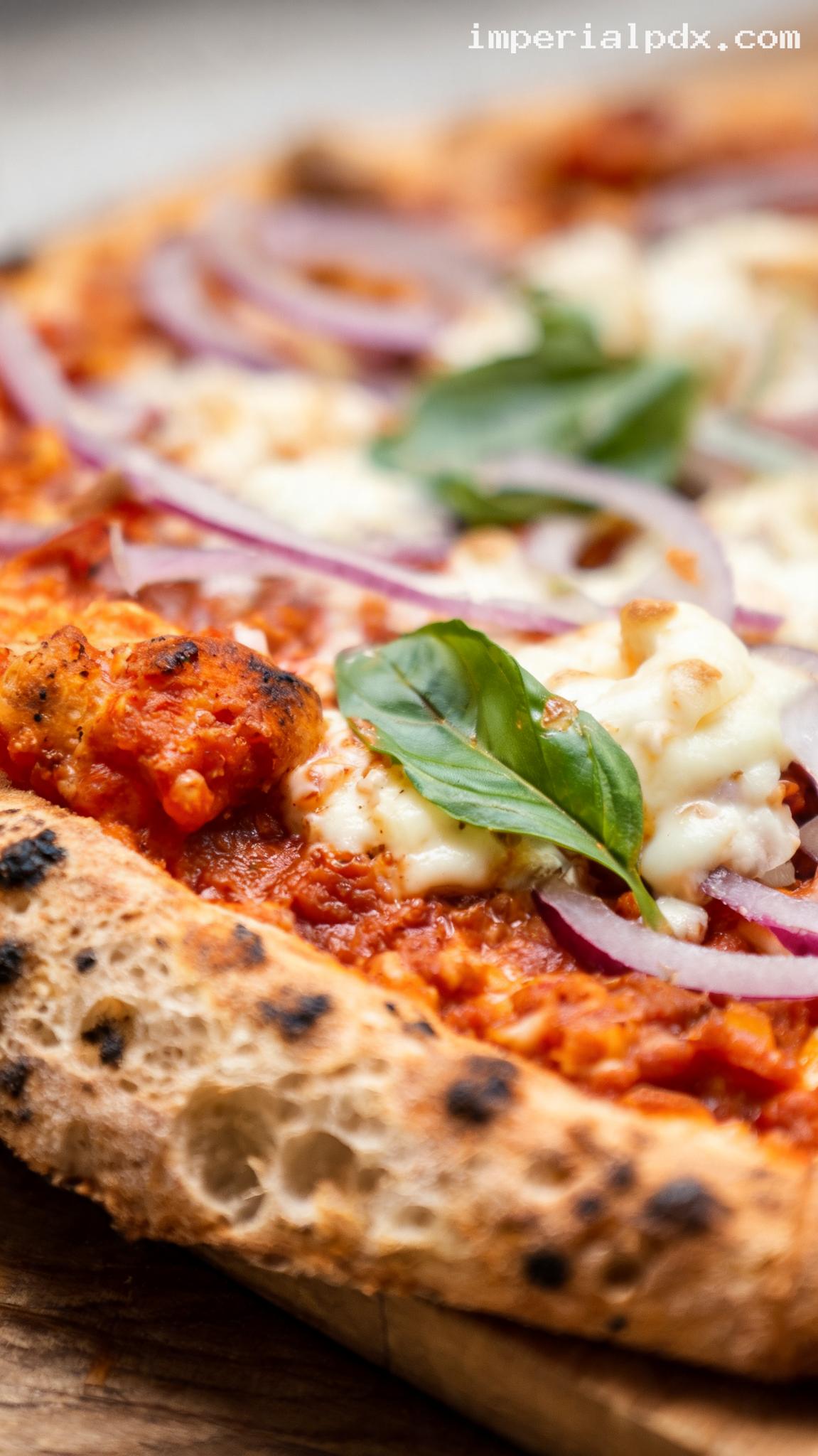 Spicy Calabrese Pizza With Nduja and Mozzarella – Closeup
