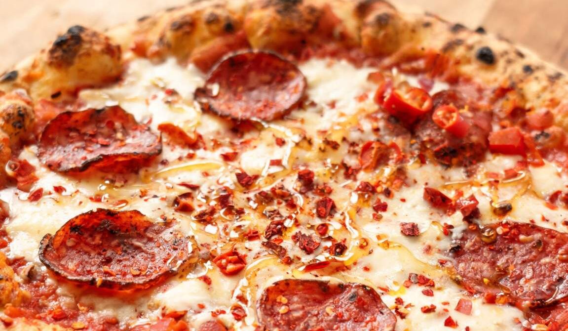 Spicy Diavola Pizza With Salami
