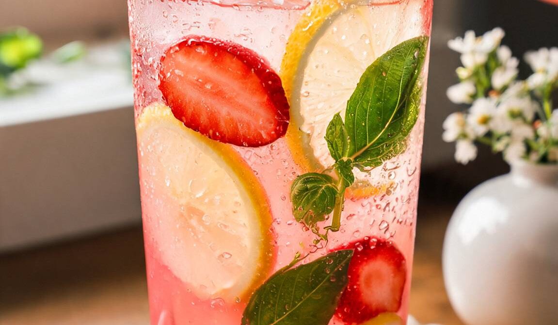 Strawberry Basil Lemonade