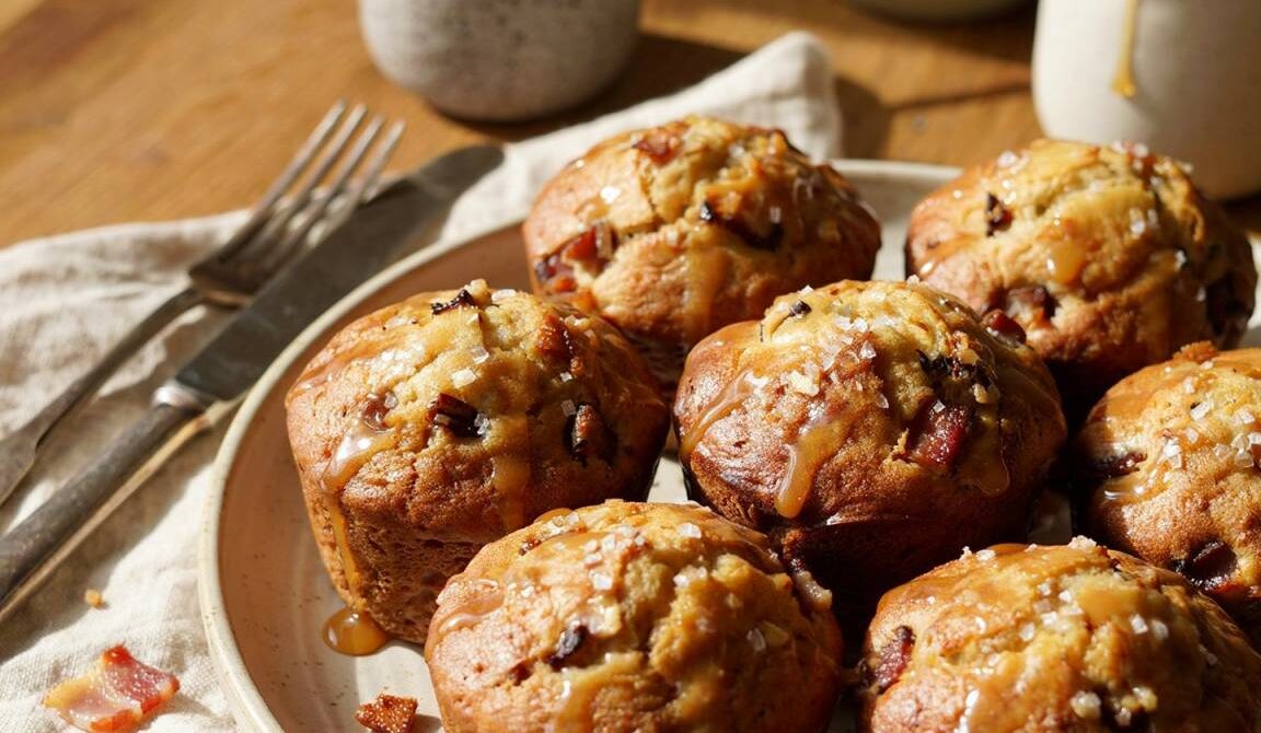 Sweet and Savory Maple Bacon Muffins