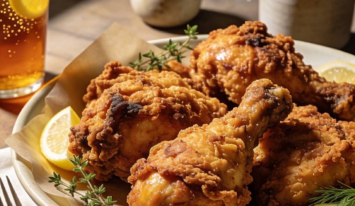 Sweet Tea-Brined Fried Chicken