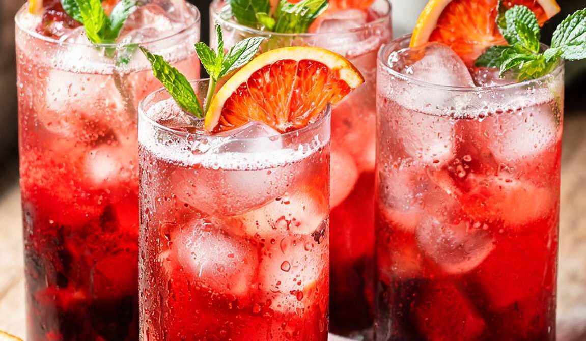 Tart Blood Orange Hibiscus Cooler
