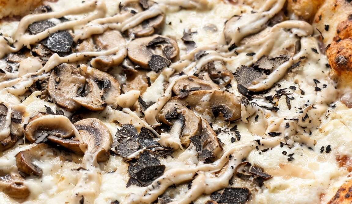 Tartufo Truffle Pizza With Mushrooms and Truffle Cream