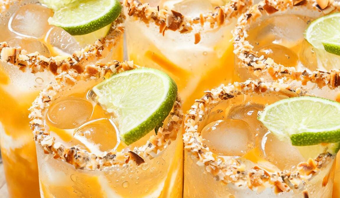 Toasted Coconut Mango Lime Refresher