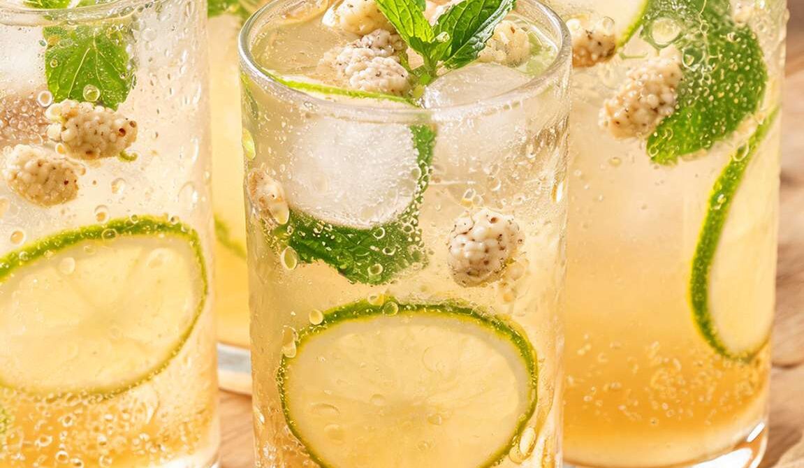 White Mulberry Mint Fizz