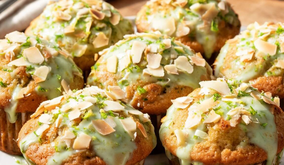 Zesty Lime and Coconut Muffins