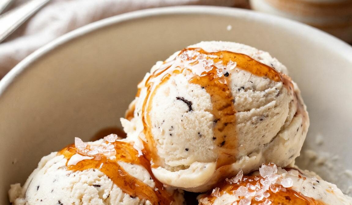 Bourbon Vanilla Caramel Swirl Ice Cream