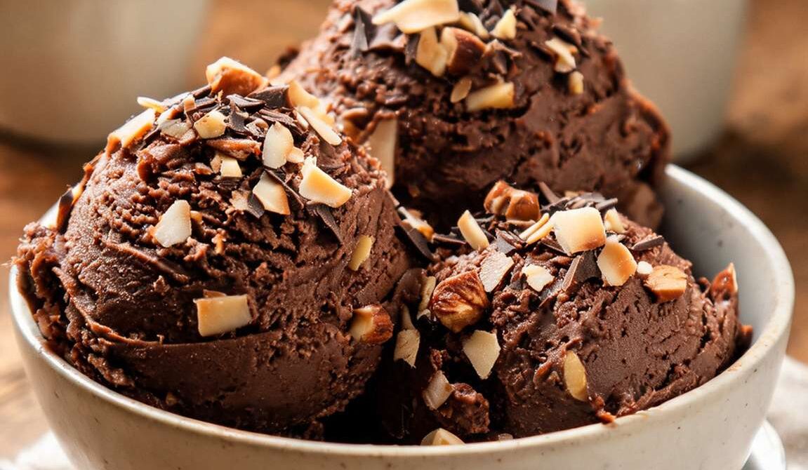 Chocolate Coconut Almond Ice Cream