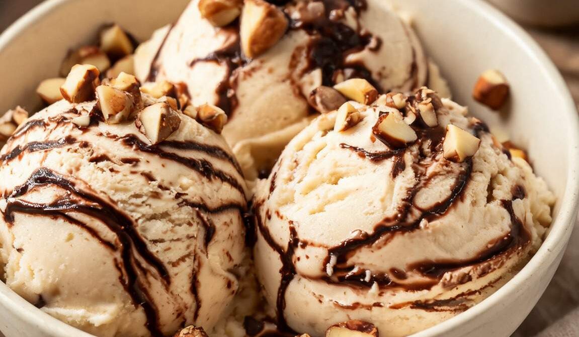 Chocolate Hazelnut Swirl Ice Cream
