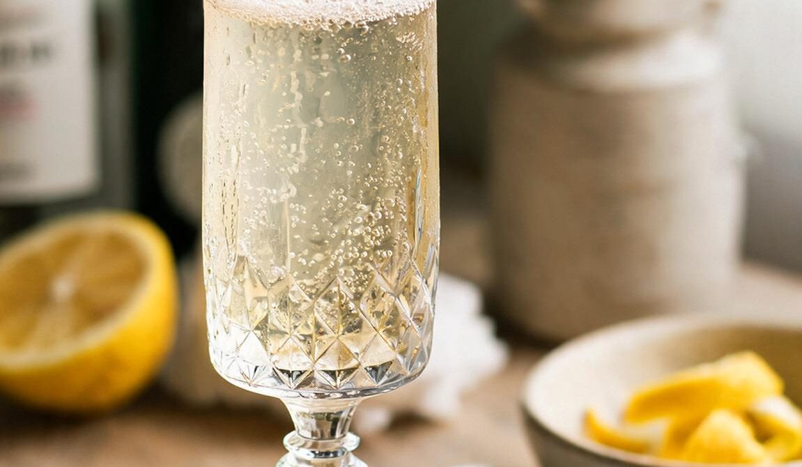 Classic French 75 Champagne Cocktail