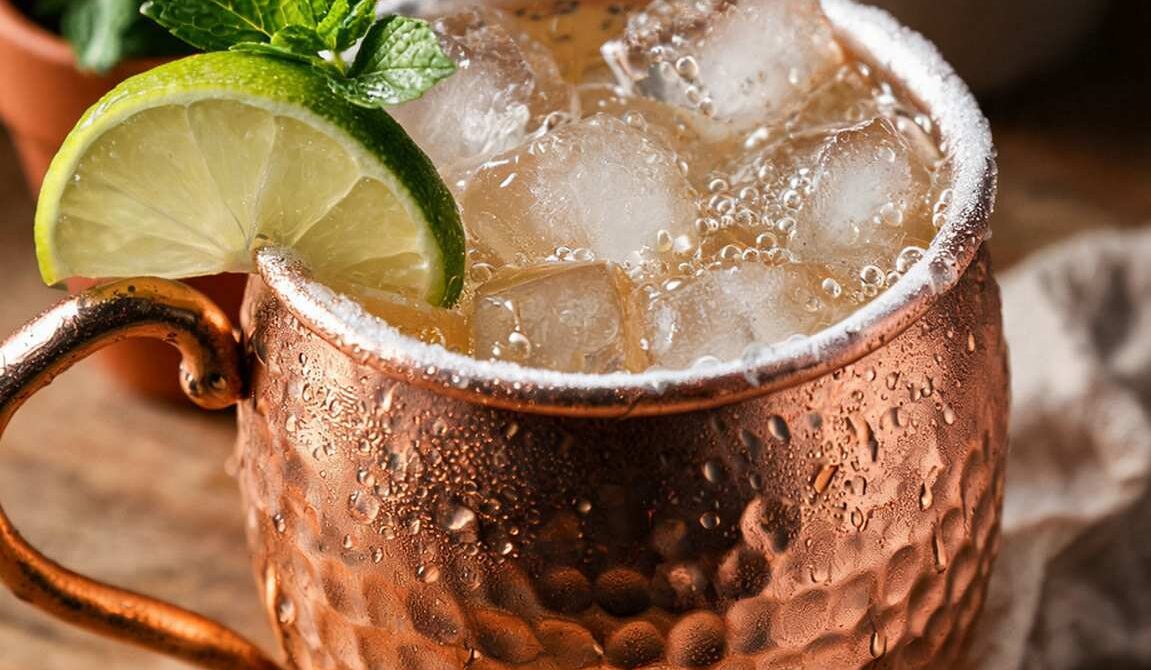 Classic Moscow Mule with Ginger Beer and Lime