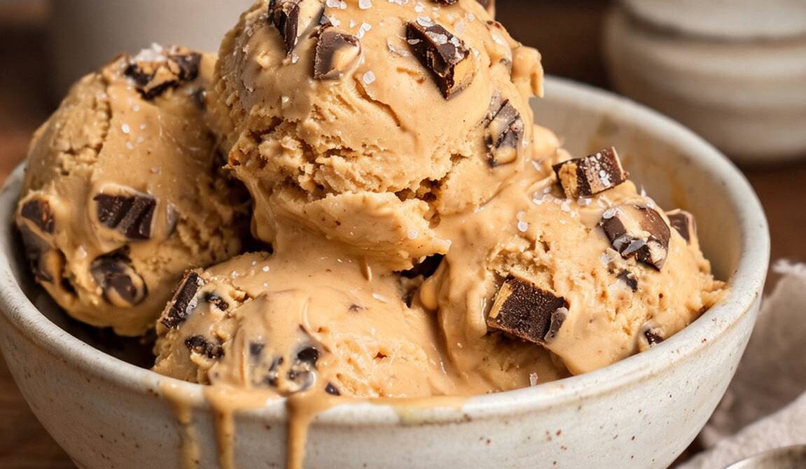 Creamy Peanut Butter Cup Ice Cream