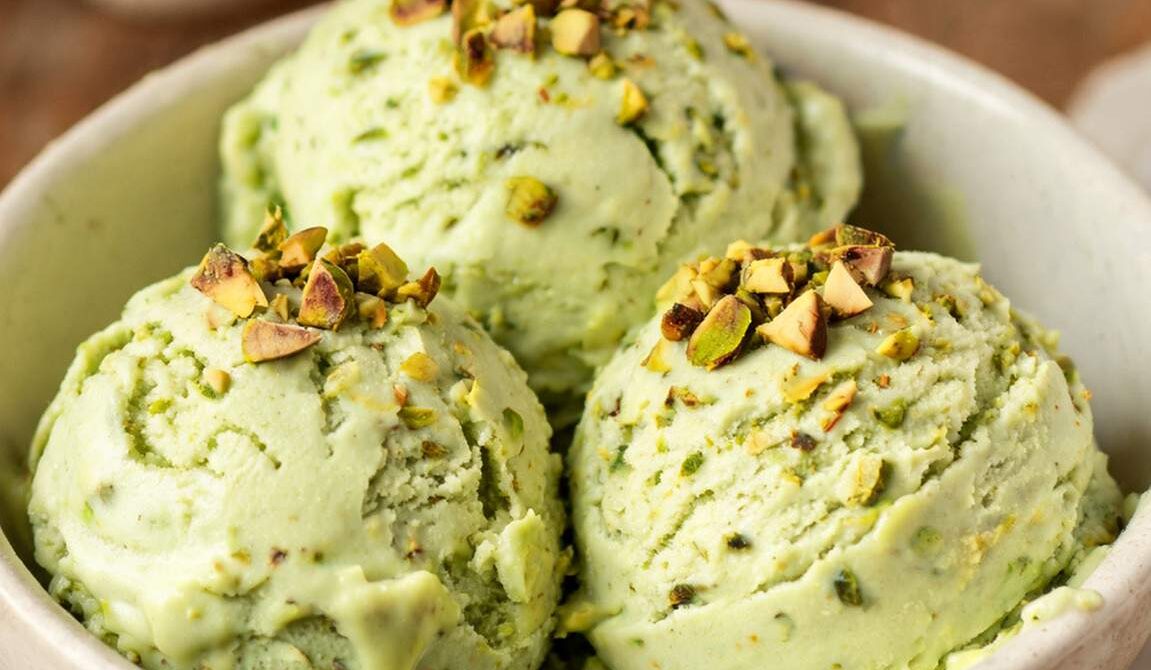 Creamy Roasted Pistachio Ice Cream